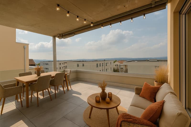 Magnificent 4.5-room apartment with large terrace and view (13)