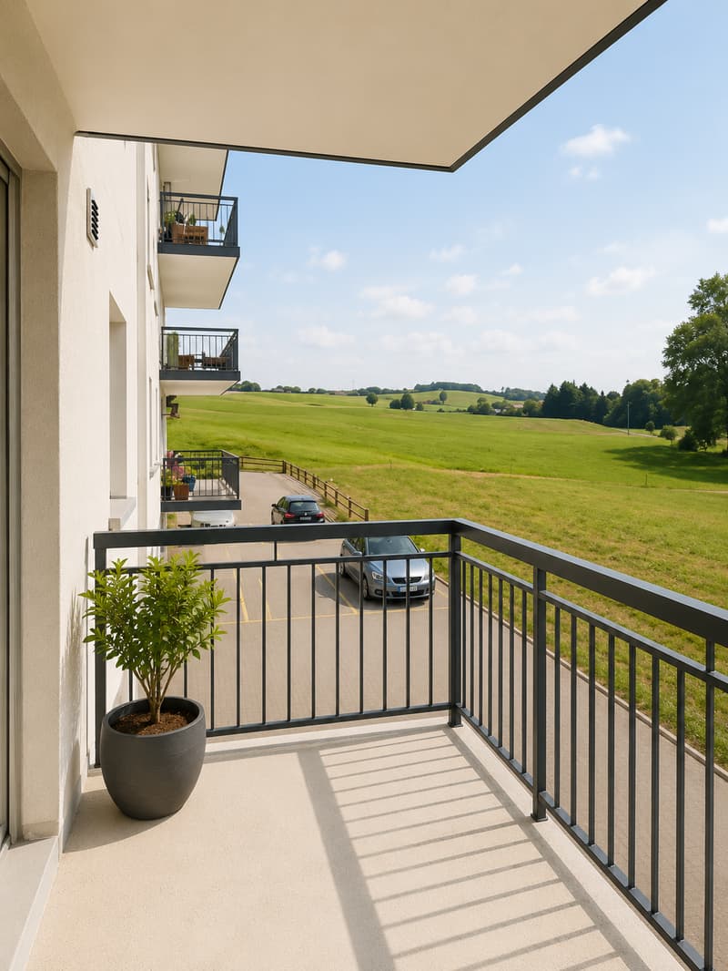 Charming 3.5-room apartment with balcony and unobstructed view in Villaraboud (11)