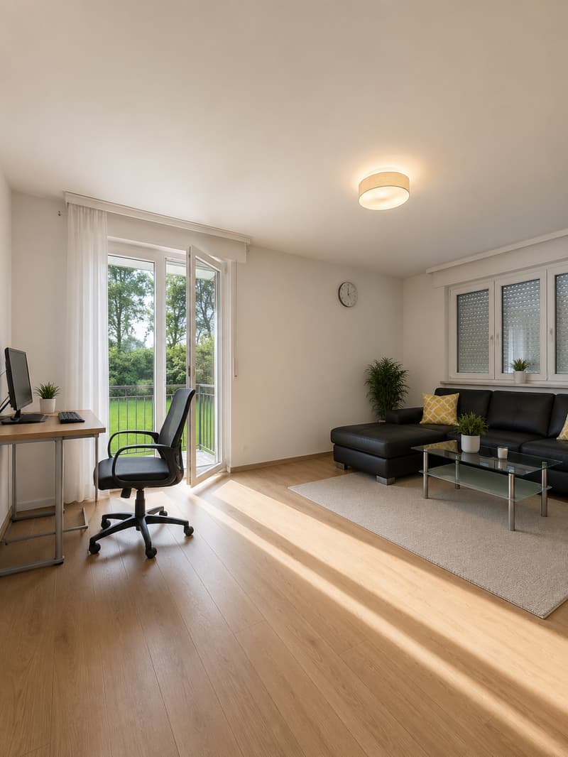 Charming 3.5-room apartment with balcony and unobstructed view in Villaraboud (3)