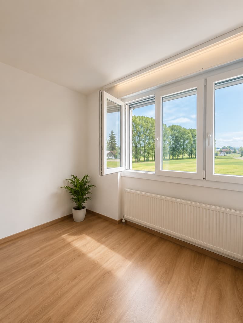 Charmant appartement de 3.5 pièces avec balcon et vue dégagée à Villaraboud (7)