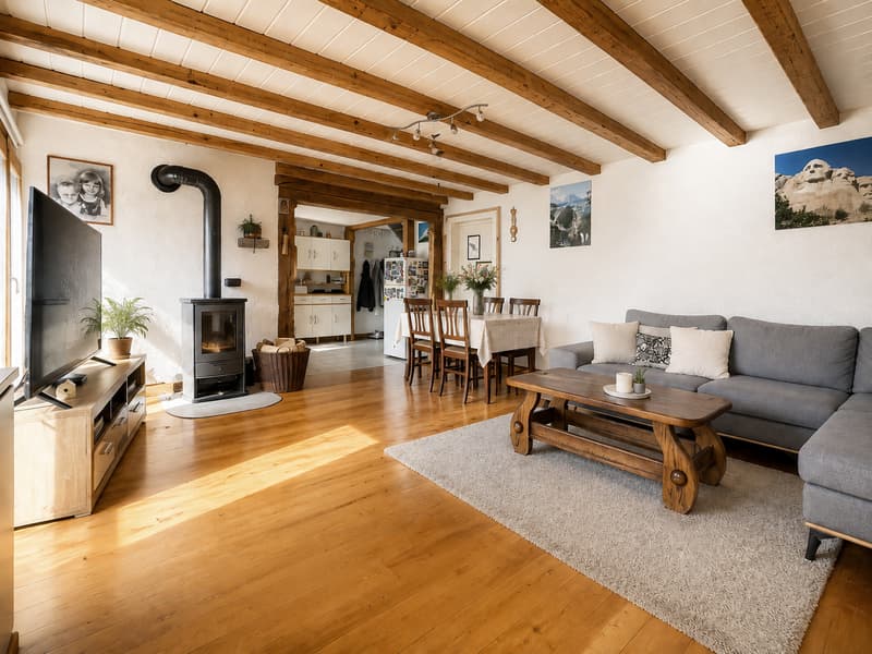 Charmante maison jumelée de 6,5 pièces avec vue sur les montagnes (1)