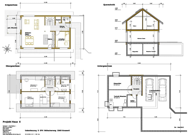New construction of 5 single-family homes with 2 parking spaces each from CHF 1,060,000 (8)