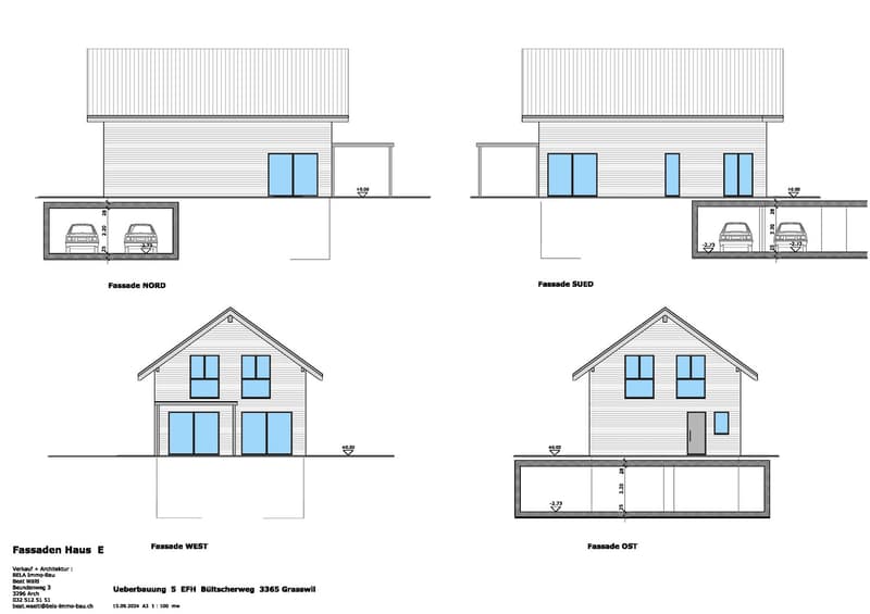 New construction of 5 single-family homes with 2 parking spaces each from CHF 1,060,000 (6)