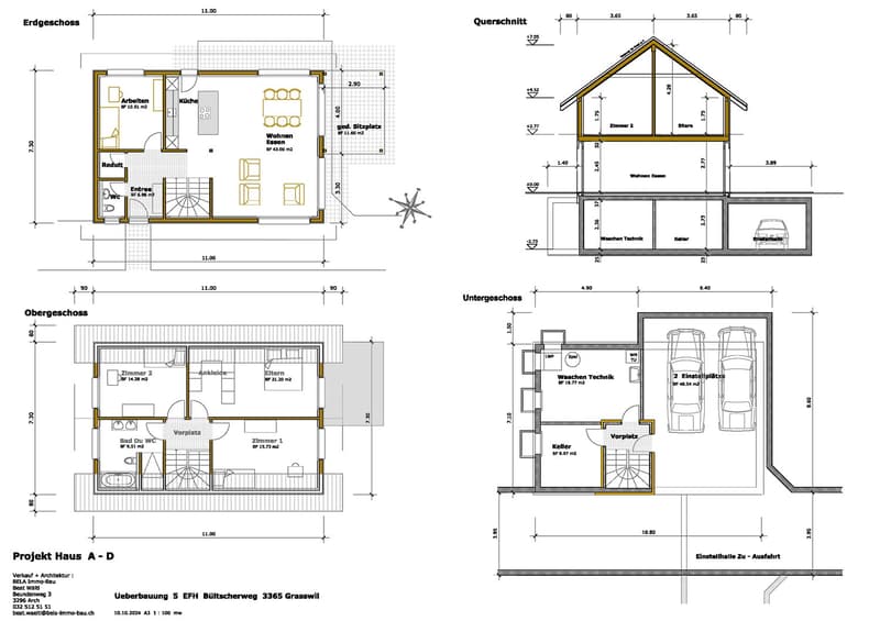 New construction of 5 single-family homes with 2 parking spaces each from CHF 1,060,000 (7)