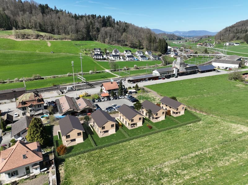5 Single-Family Homes Overbuilding Zälgli in 3475 Riedtwil (1)