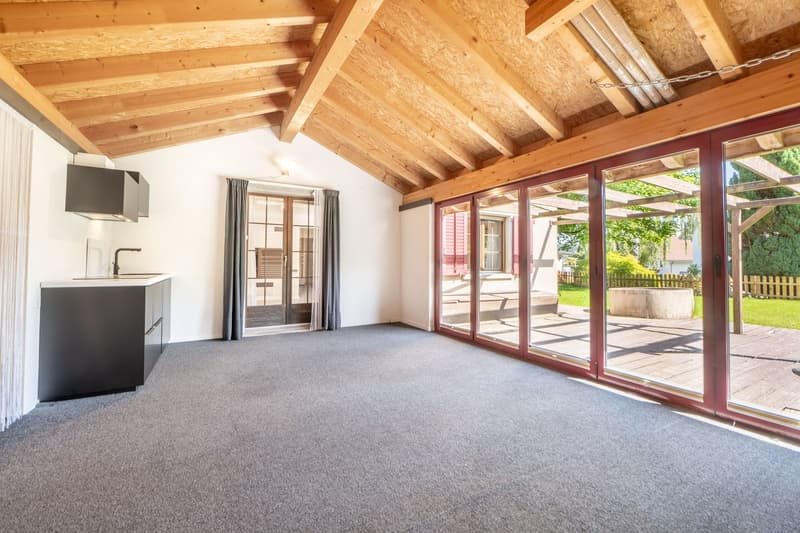 Casa unifamiliare di 6,5 locali con giardino da sogno e idromassaggio in una posizione inedificabile (7)