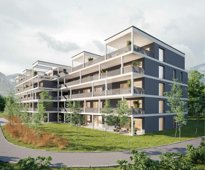 Attique 2,5 pièces neuf à vendre à Aproz (Sion)
