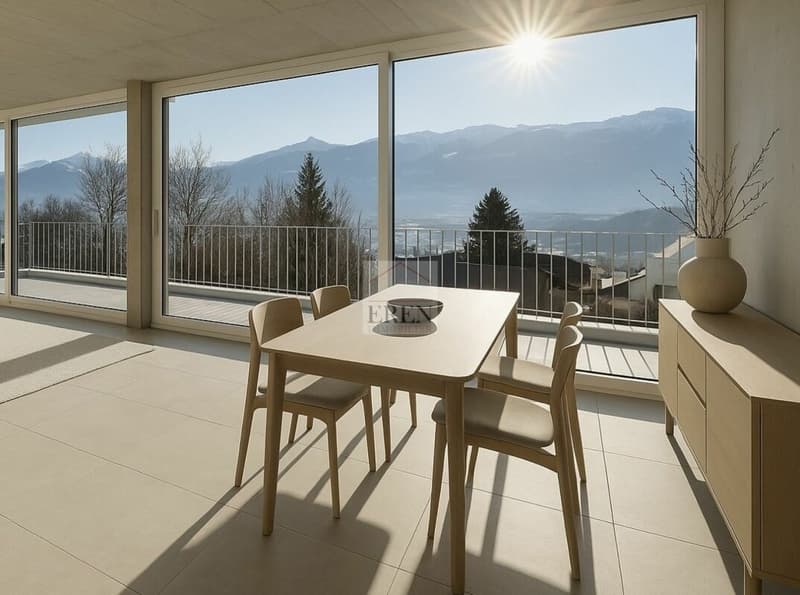 Résidence Palladio à Conthey : Appartements neufs de standing du studio à l'attique 4,5 pièces