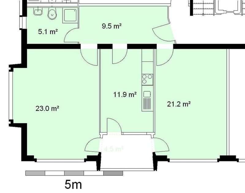 Central apartment at Aeschenplatz (5)