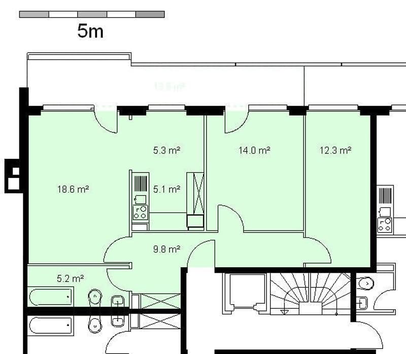 Great apartment with spacious balcony and view of Wartenberg (8)