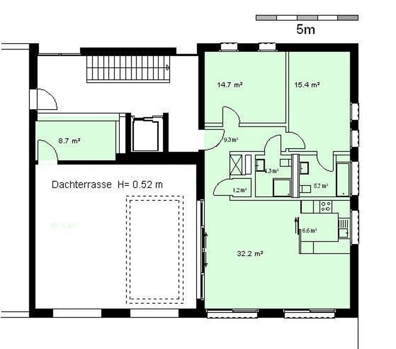 Moderne Attika Wohnung mit Aussicht ins Grüne (11)