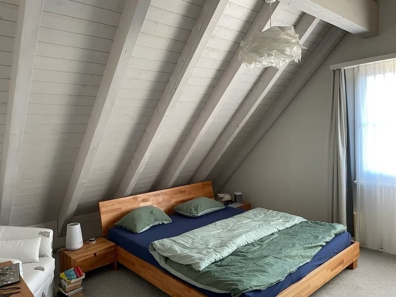 Charming 3.5-room attic apartment with fireplace in Bonstetten (7)