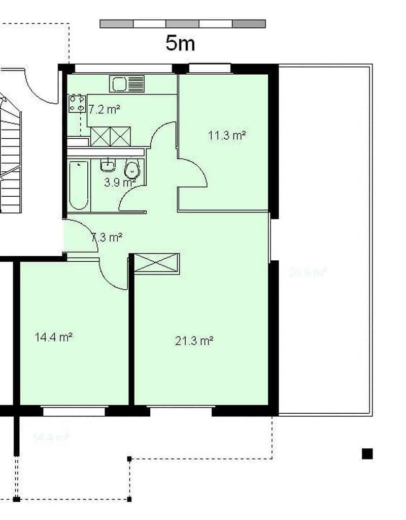 Grosszügige Wohnung mit Gartensitzplatz und Balkon zu vermieten (2)