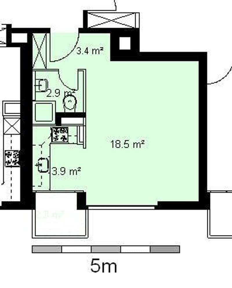 Helle, moderne 1-Zimmer-Wohnung in Adliswil (8)
