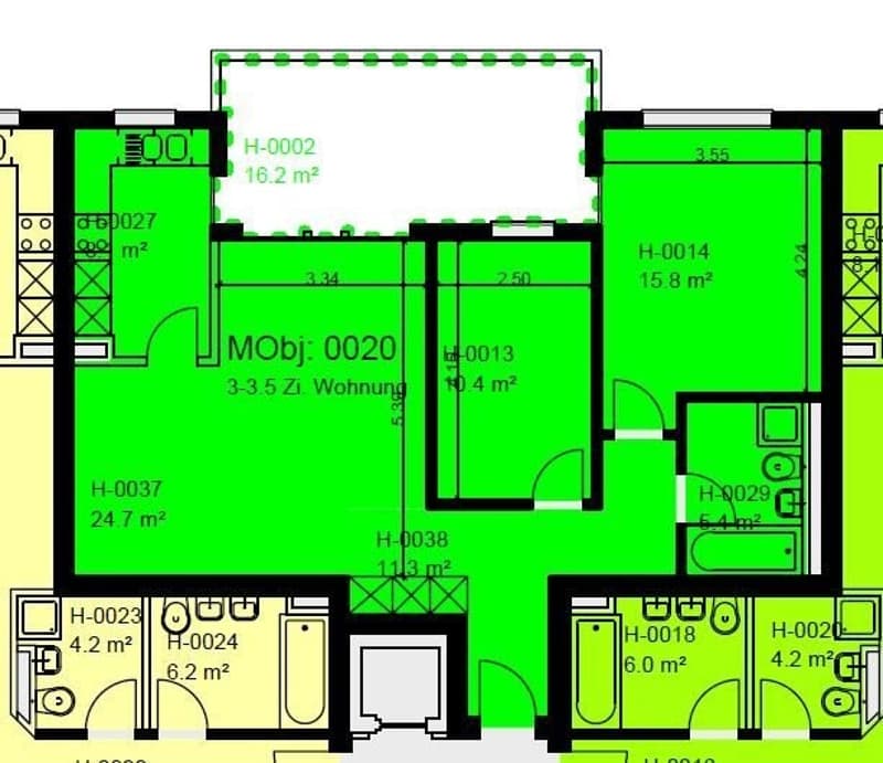 Moderne 3.5-Zimmerwohnung mit grossem Balkon (8)