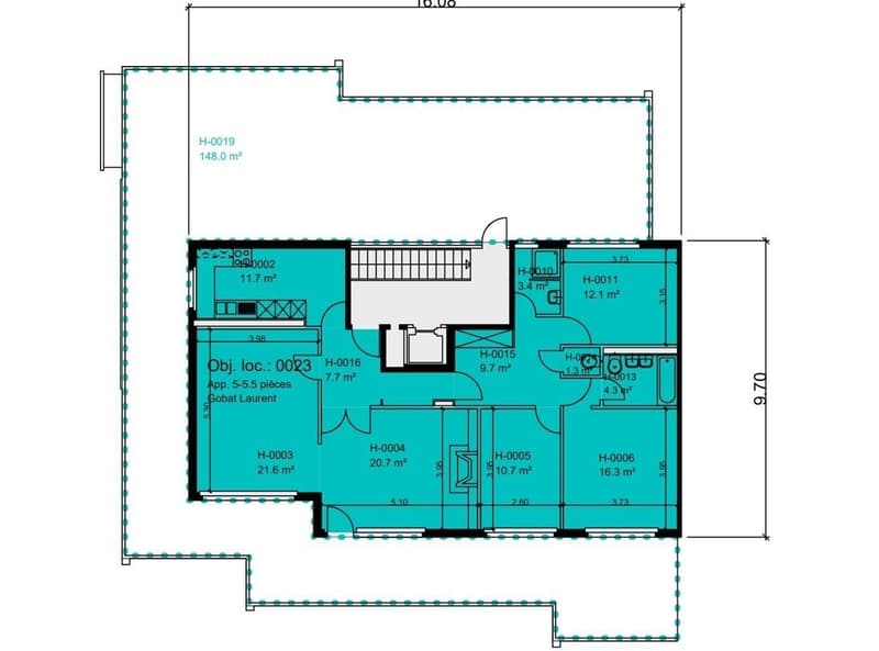 Grand 5.5 pièces lumineux avec terrasse et vue dégagée (11)