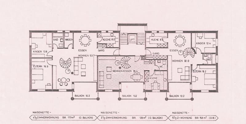 Grundriss untere Etage