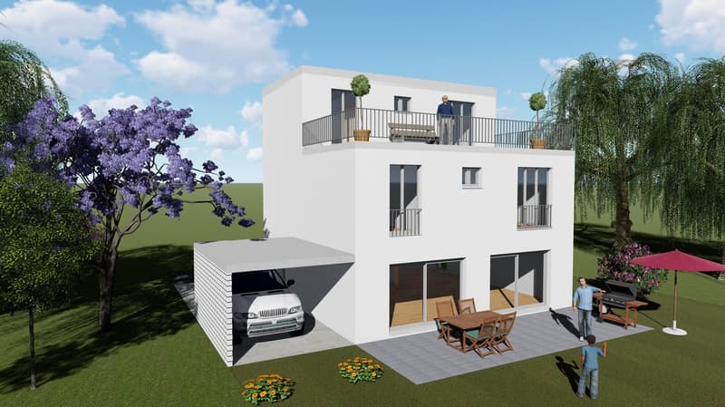 Casa unifamiliare spaziosa e luminosa in una posizione tranquilla – costruzione nuova 2026 a Gunzgen (1)