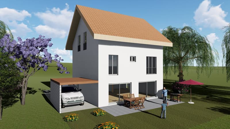 Casa unifamiliare nuova costruzione 9 1/2 locali con carport a Gunzgen (1)