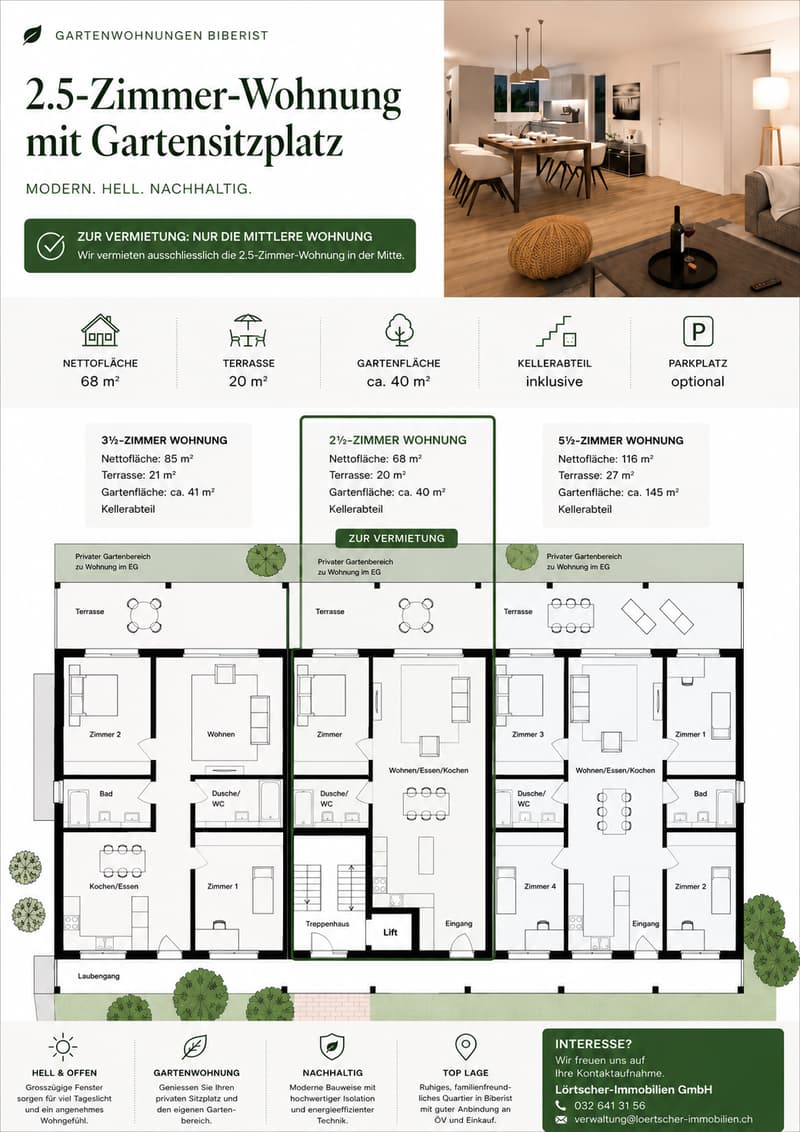 Nuovo appartamento di 2,5 locali con giardino privato (5)