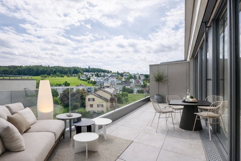 Penthouse first-time occupancy in Wil SG. Light, space and two terraces with city views (1)