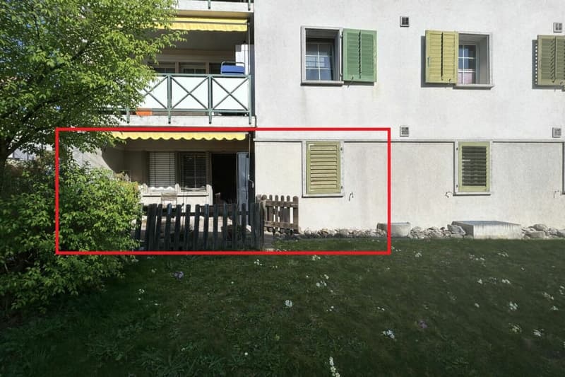 Appartement lumineux 1.5 pièces avec un siège dans le jardin (5)
