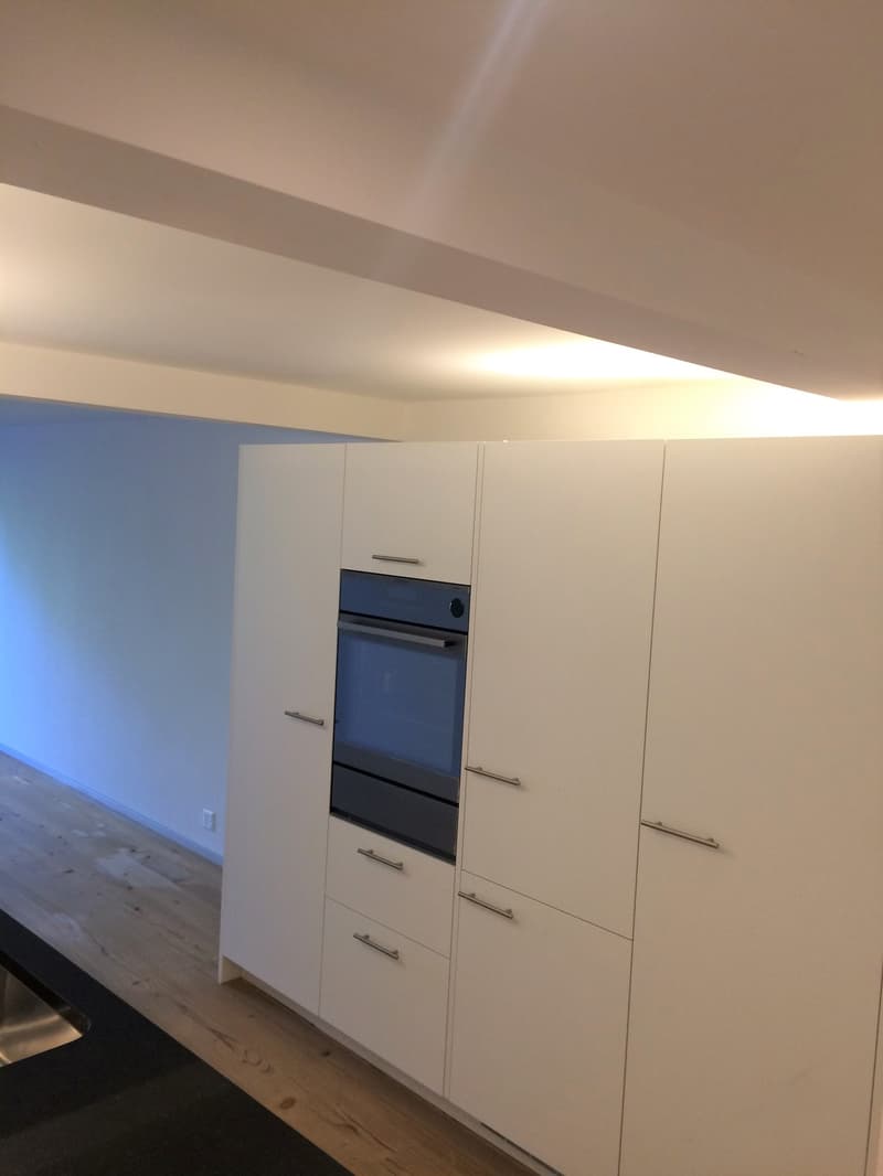 kitchen with built-in oven, dishwasher, cabinets, wooden floor, stainless steel sink