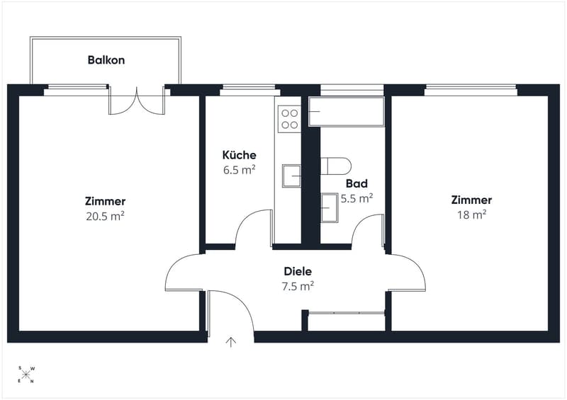 Incantevole appartamento di 2 camere con balcone in una zona tranquilla a Berna (12)