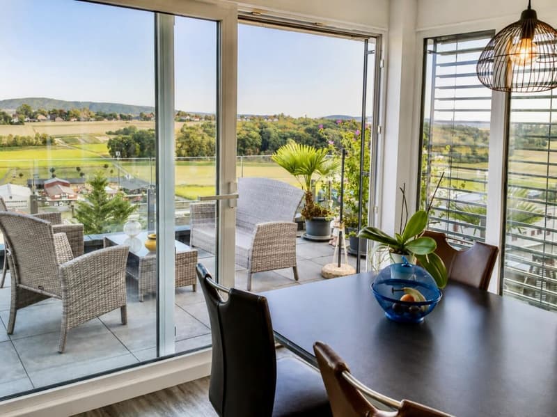 Magnifique duplex en attique de 4,5 pièces avec terrasses - Chemin des Longins 25 à Cornaux (1)
