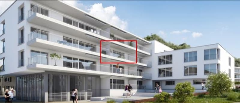 Modern 2.5-room apartment with 19.5 m² balcony in the heart of Flüh (2)