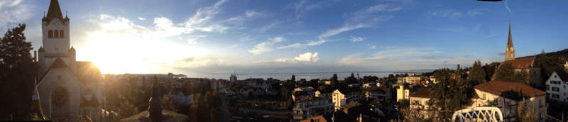 Blick auf den Bodensee von der Wohnung aus