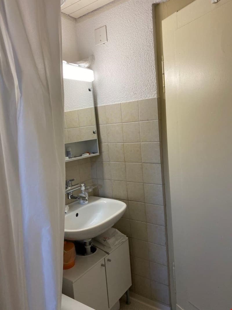Blick ins Badezimmer