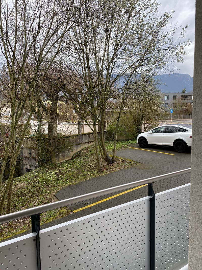 Blick vom Balkon in Richtung Weissenstein