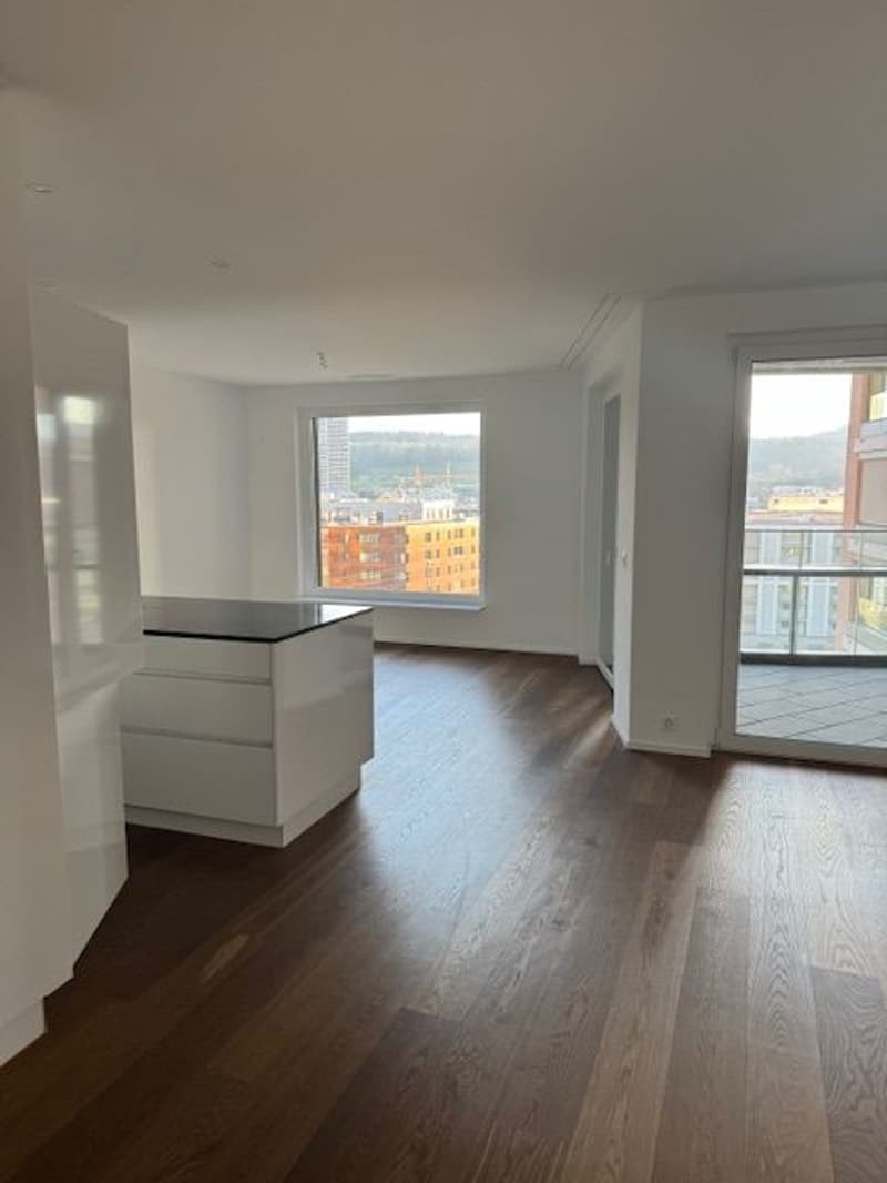 À partir du 1.10. - Appartement stylé de 3.5 pièces avec 95 m2 et grande loggia de 35 m2, au 8e étage (4)