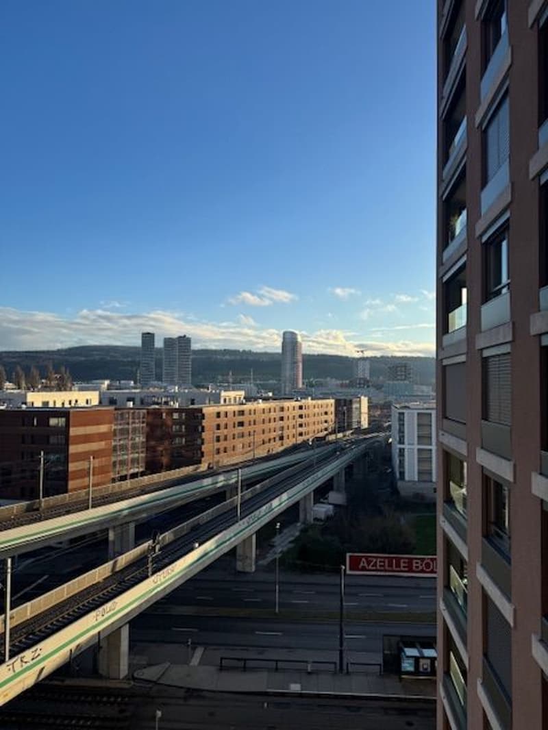 À partir du 1.10. - Appartement stylé de 3.5 pièces avec 95 m2 et grande loggia de 35 m2, au 8e étage (1)