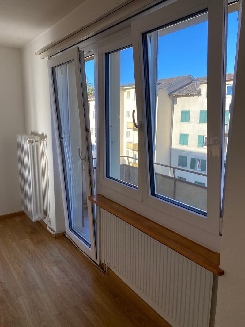 Hübscher Ausblick ins Quartier und in die Nachbarschaft