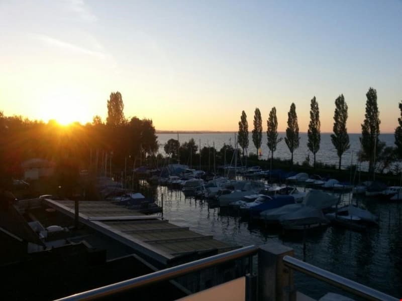 Tolle Abendstimmung direkt vom Balkon und Wohnzimmer aus