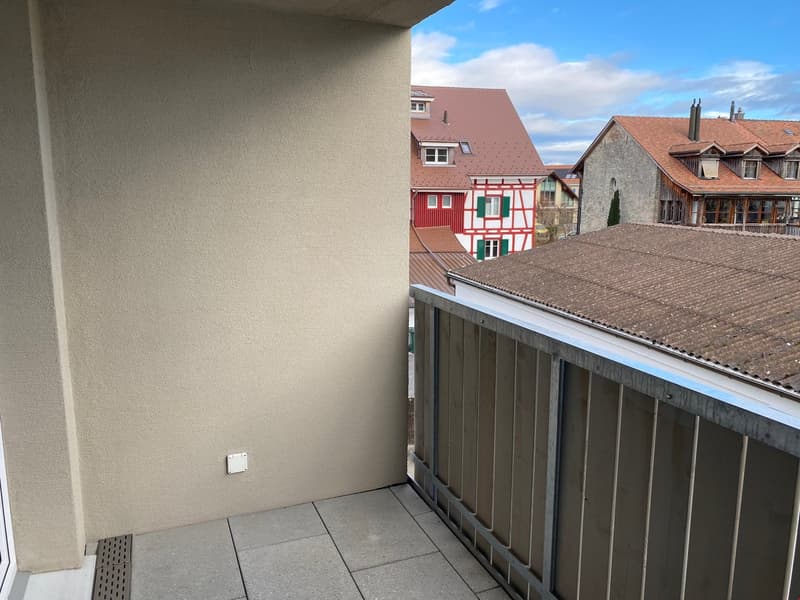 Balkon mit tollem Blick ins hübsche Quartier