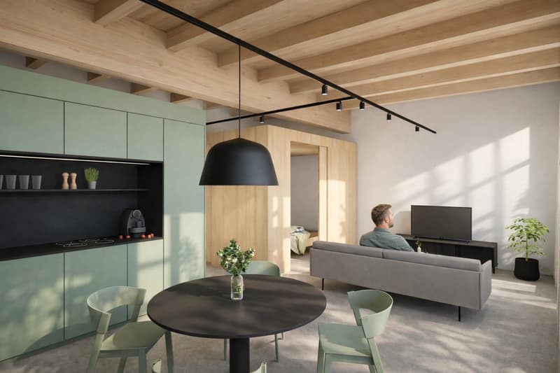 First Rental - Furnished 2.5-Room "Serviced Apartment" with Balcony in Visp (2)
