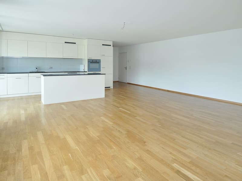 Wohnbereich mit Blick Küche/Haustüre