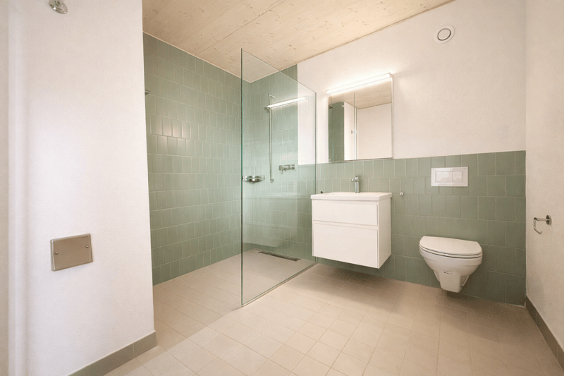 Badezimmer mit Waschturm