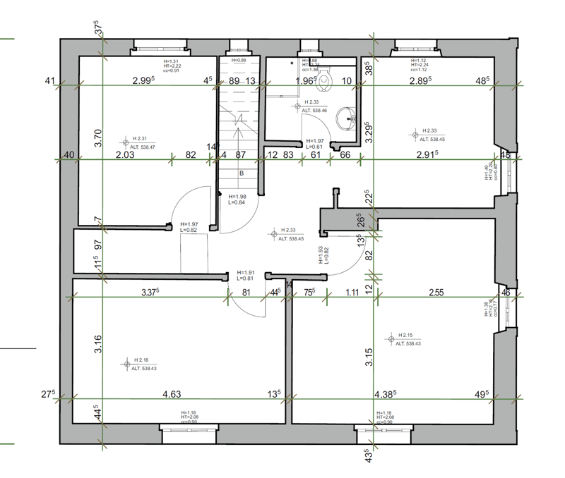 Floor plan with living room, kitchen, 2 bedrooms, 2 bathrooms, and balcony.