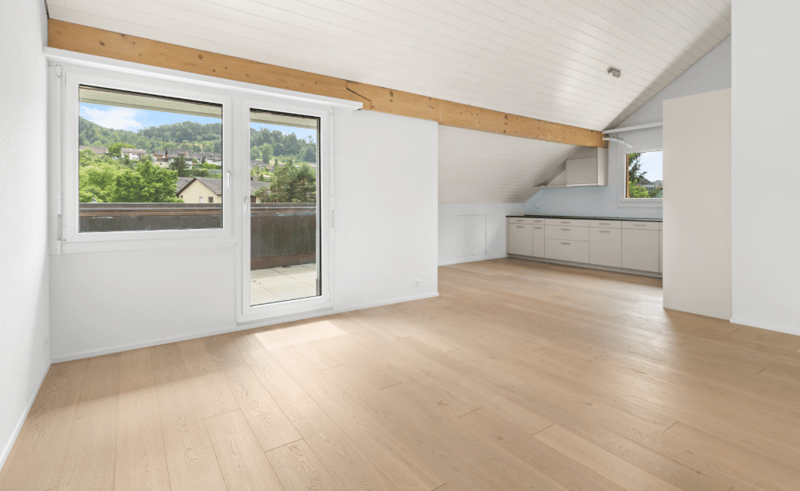 Newly renovated 3.5-room attic apartment near recreation area (6)