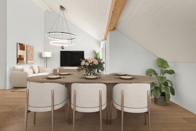 Newly renovated 3.5-room attic apartment near recreation area (5)