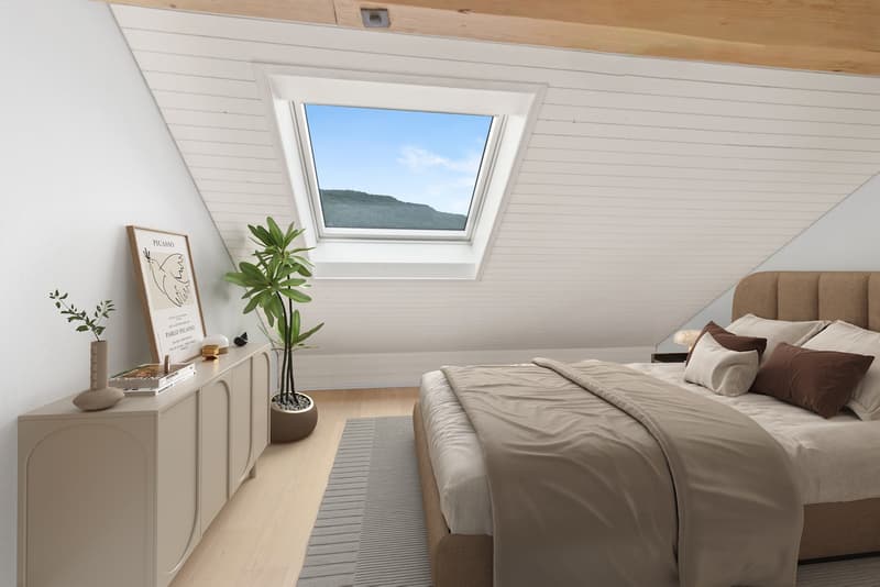 Newly renovated 3.5-room attic apartment near recreation area (7)