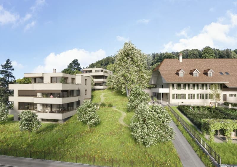 Herrschaftliches Gutshaus im alten Dorfkern von Gümligen (6)