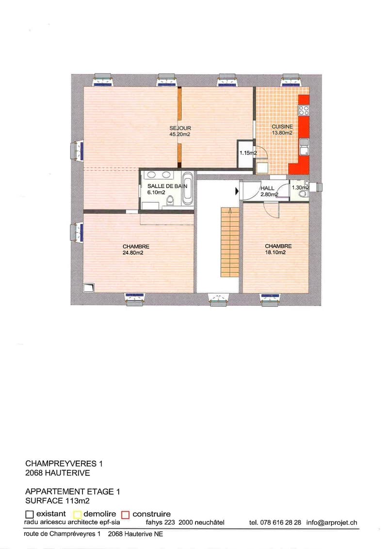 Wohnung mit 4.5 Zimmern in Hauterive (1)