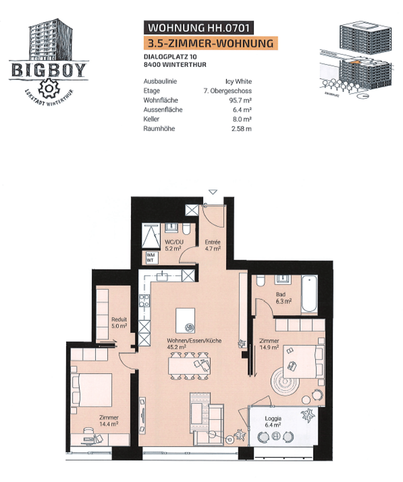 Appartamento moderno 3,5 locali a Lokstadt (10)