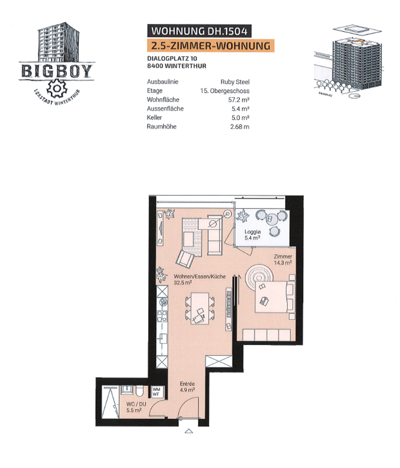 Moderne 2.5-Zimmerwohnung in der Lokstadt (7)