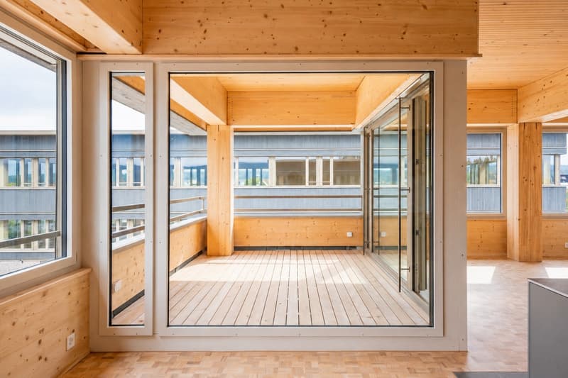 Location pour la première fois : appartement attractif de 4,5 pièces dans la zone commerciale "Gewerbepark Station Nänikon" (7)